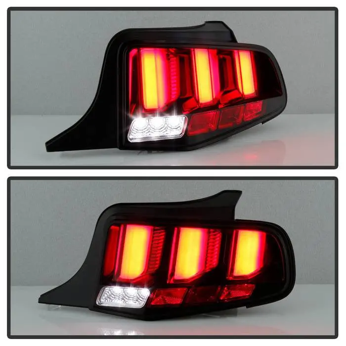 Spyder 10-12 Ford Mustang Tail Lights Sequential Led Bar Black 2