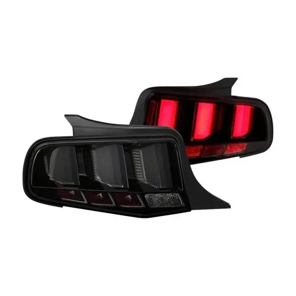 Spyder 10-12 Ford Mustang Tail Lights Sequential Led Bar Smoked 1