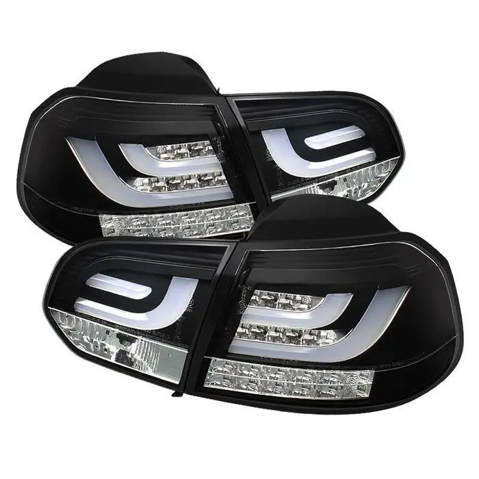 Spyder 10-13 Vw Golf Gti G2 Tail Lights Led Bar Black 1