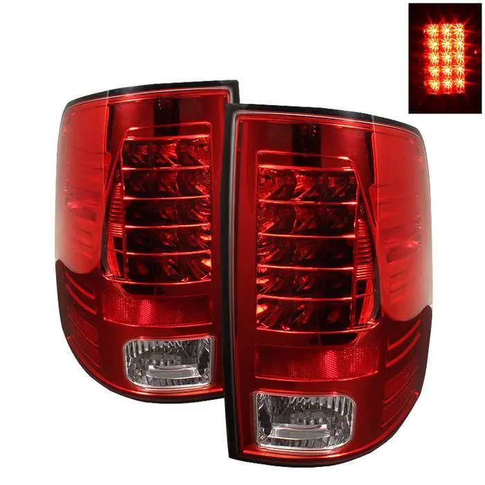 Spyder 10-18 Dodge Ram 1500 2500 3500 Led Tail Lights Red 1