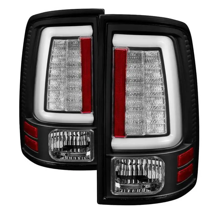 Spyder 10-18 Dodge Ram 1500 2500 3500 Tail Lights Led Bar Black 1