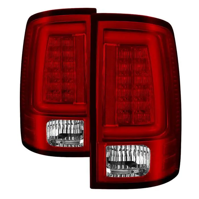 Spyder 10-18 Dodge Ram 1500 2500 3500 Tail Lights Led Bar Red 1