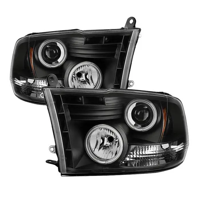 Spyder 10-18 Dodge Ram 1500-3500 Projector Headlights Ccfl Black 1