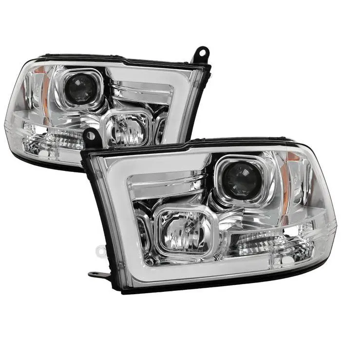 Spyder 10-18 Dodge Ram 1500-3500 Projector Headlights V2 Chrome 1