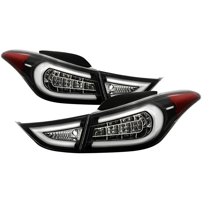 Spyder 11-13 Hyundai Elantra Tail Lights Led Bar Black 1