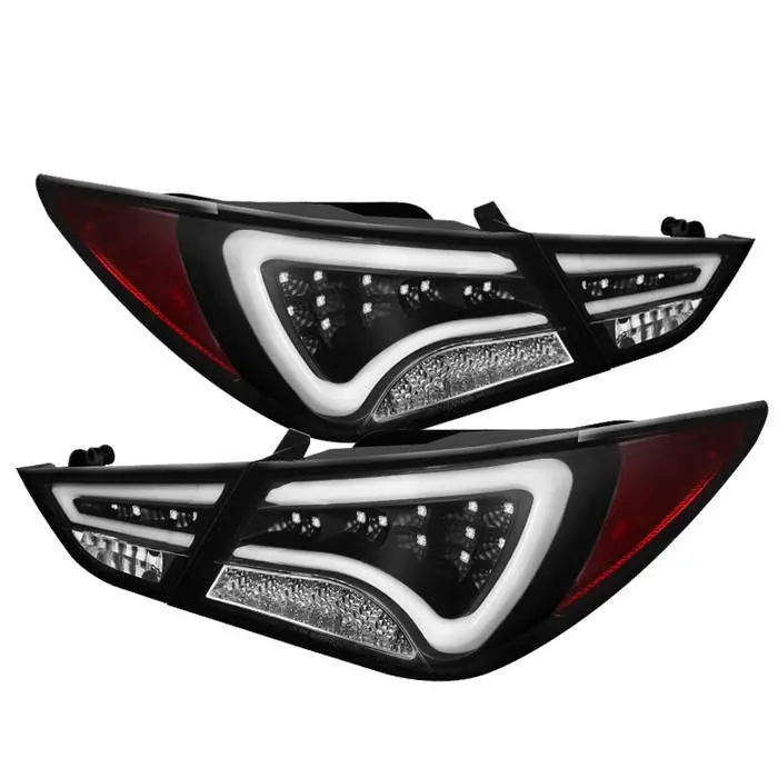 Spyder 11-14 Hyundai Sonata Tail Lights Led Bar Black 1