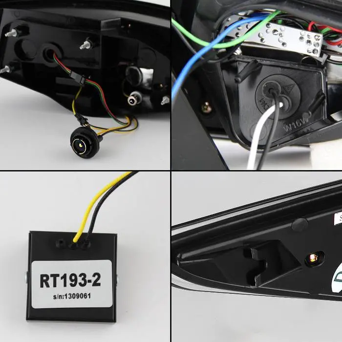 Spyder 11-14 Hyundai Sonata Tail Lights Led Bar Black 2