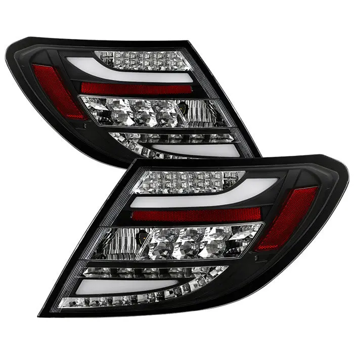 Spyder 11-14 Mercedes C-Class W204 Led Tail Lights Black 1