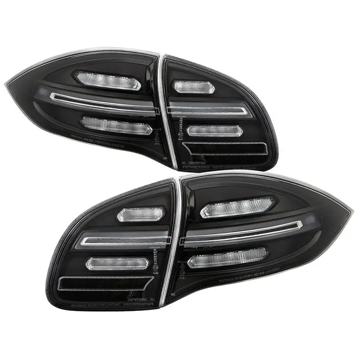 Spyder 11-14 Porsche Cayenne 958 Tail Lights Sequential Led Black 1