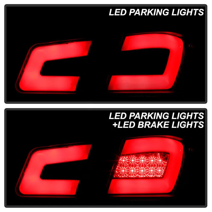 Spyder 11-15 Chevy Cruze Tail Lights Led Bar Red Black 2