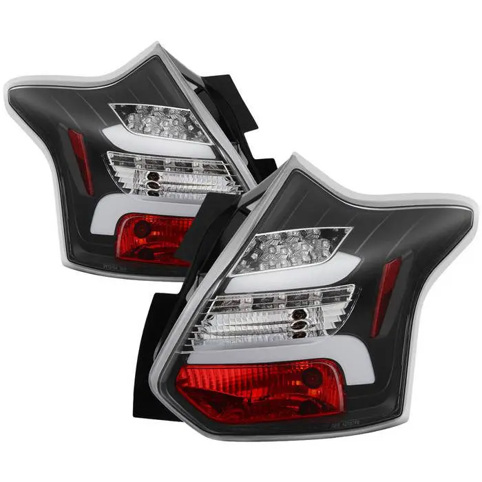 Spyder 12-14 Ford Focus 5Dr Led Tail Lights Black 1