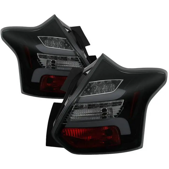 Spyder 12-14 Ford Focus 5Dr Only Led Tail Lights Smoked 1