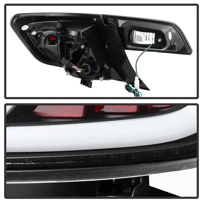 Spyder 12-14 Toyota Camry Tail Lights Led Bar Black 2