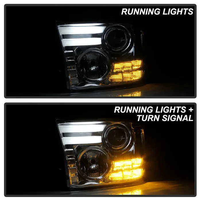 Spyder 13-18 Dodge Ram 1500-3500 Projector Headlights Chrome 2