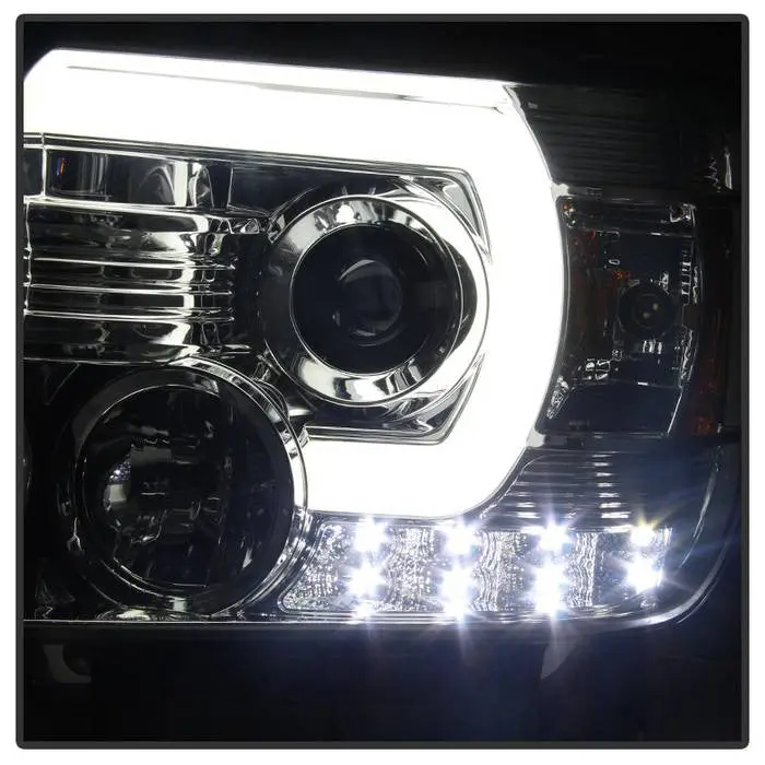 Spyder 14-15 Sierra 1500/15-17 2500-3500Hd Projector Headlights Chrome 2