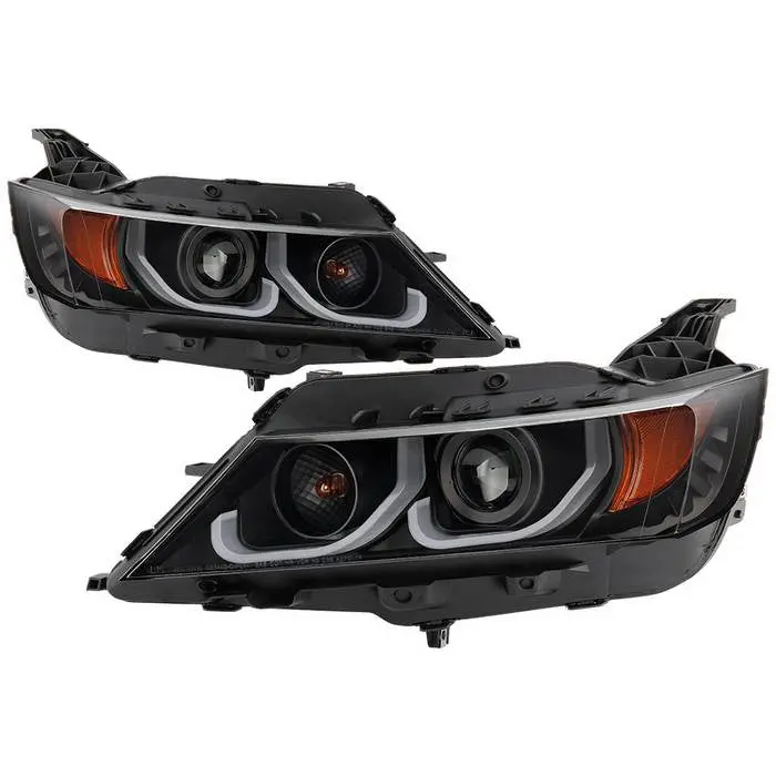 Spyder 14-19 Chevy Impala Projector Headlights Led Bar Black 1