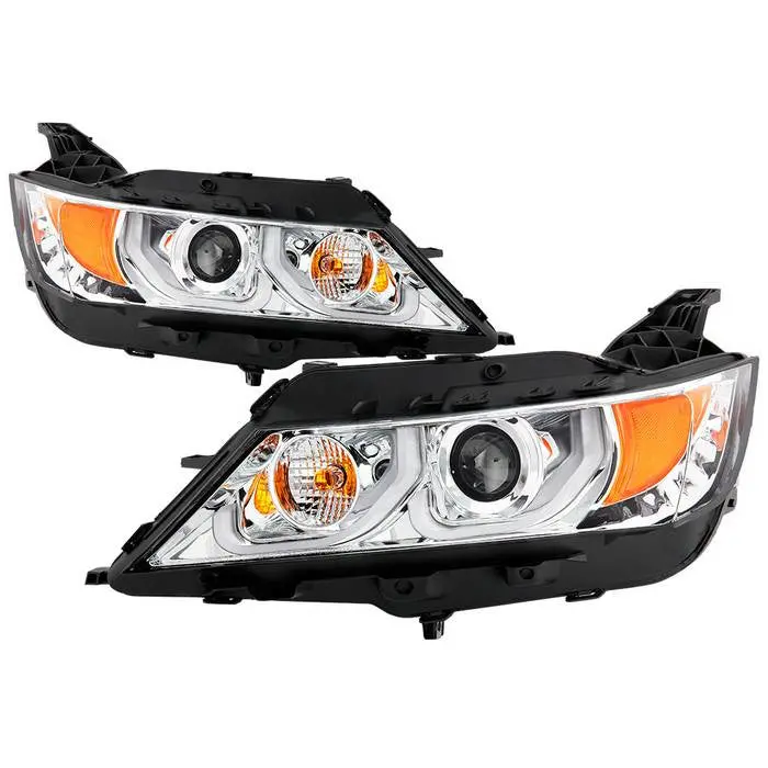 Spyder 14-19 Chevy Impala Projector Headlights Led Bar Chrome 1