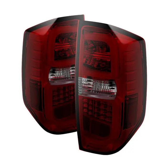 Spyder 14-19 Toyota Tundra Tail Lights Led Bar Red Smoked 1