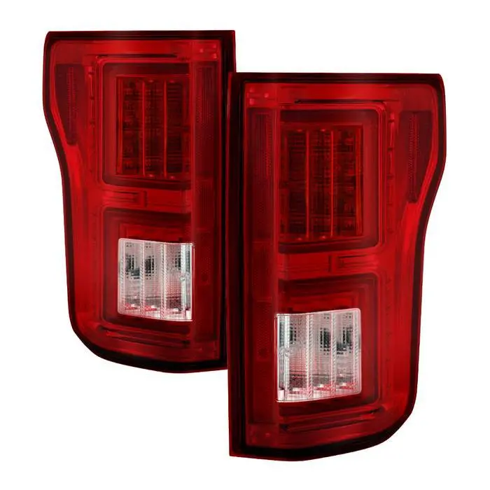 Spyder 15-17 Ford F150 Tail Lights Led Bar Red No Blind Spot 1