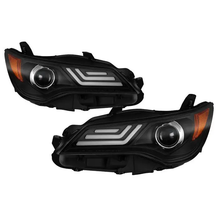 Spyder 15–17 Toyota Camry Projector Headlights Led Light Bar Black 1