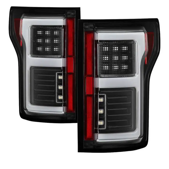 Spyder 15-18 Ford F-150 Tail Lights Led Bar Black Blind Spot 1