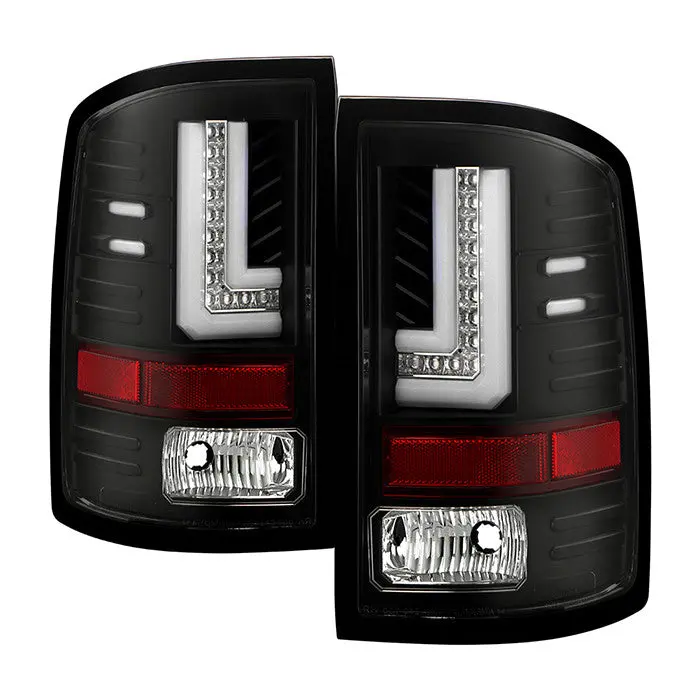 Spyder 15-18 Gmc Sierra 1500 2500Hd 3500Hd Led Tail Lights Black 1