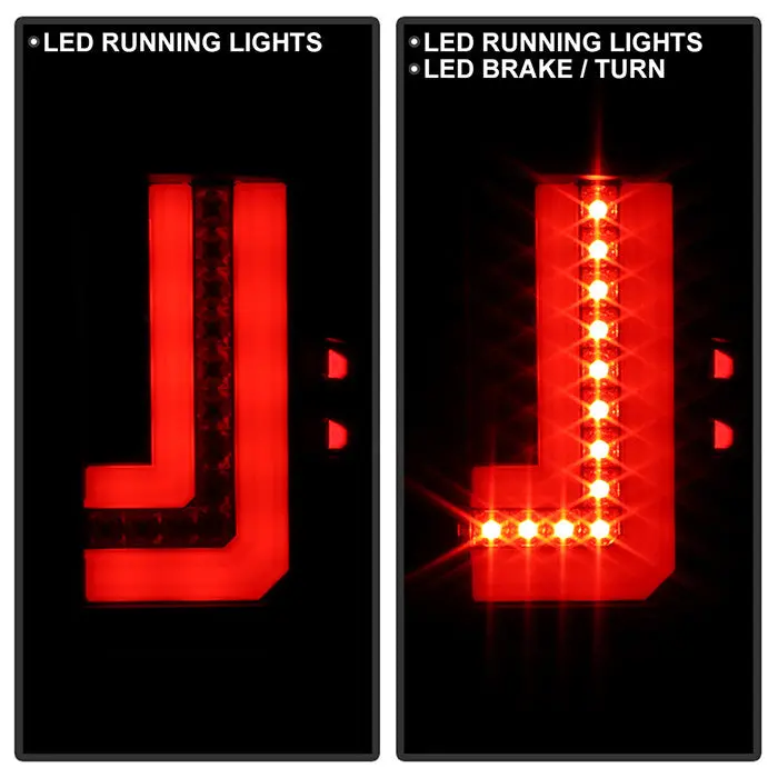 Spyder 15-18 Gmc Sierra 1500 2500Hd 3500Hd Led Tail Lights Black 2