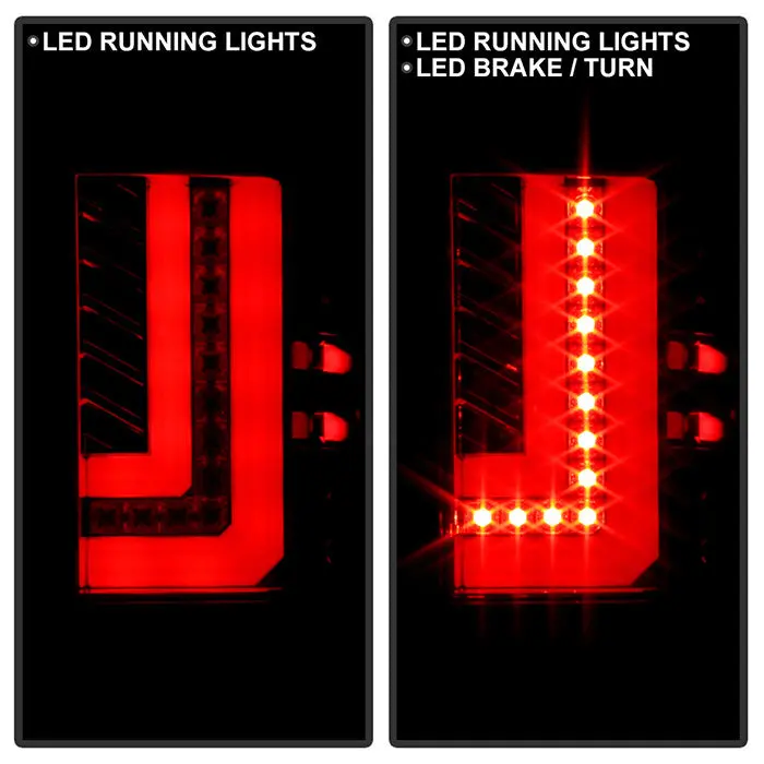 Spyder 15-18 Gmc Sierra 1500 2500Hd 3500Hd Led Tail Lights Red Clear 2