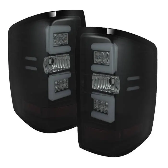 Spyder 15-18 Silverado 1500 2500Hd 3500Hd Tail Lights Led Bar Smoked 1