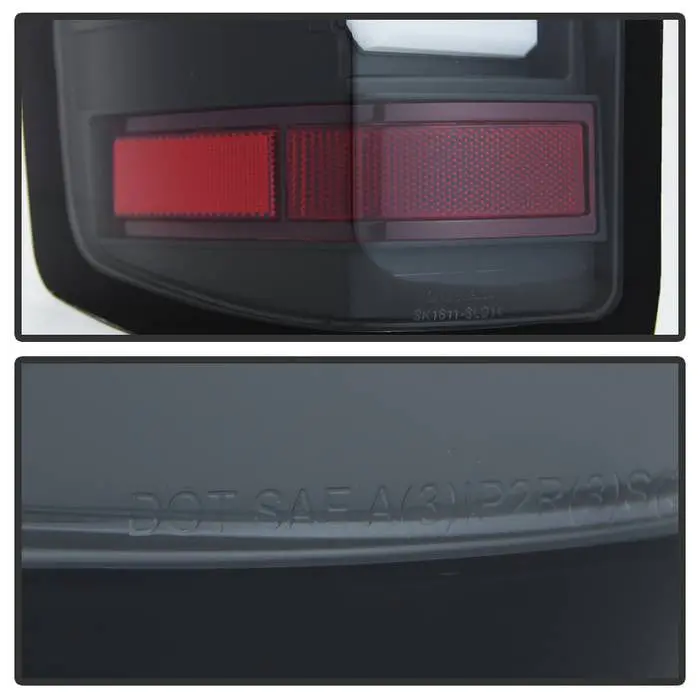 Spyder 15-19 Gmc Sierra 3500Hd Dually Tail Lights Led Bar Black 2