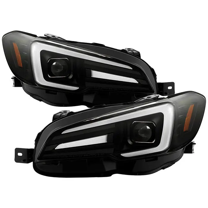 Spyder 15–20 Impreza Wrx Projector Headlights Apex Led High/Low Black 1