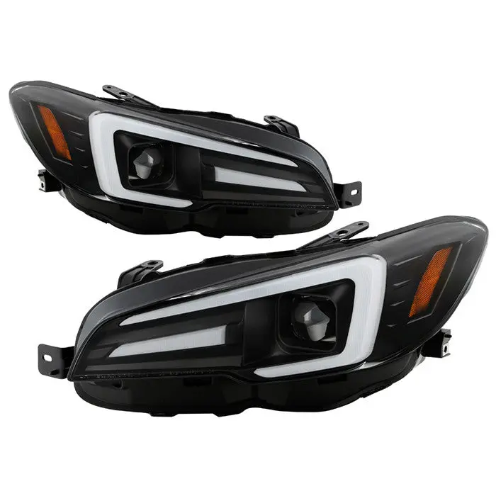 Spyder 15–20 Impreza Wrx Sequential Headlights Led Light Bar Black 1