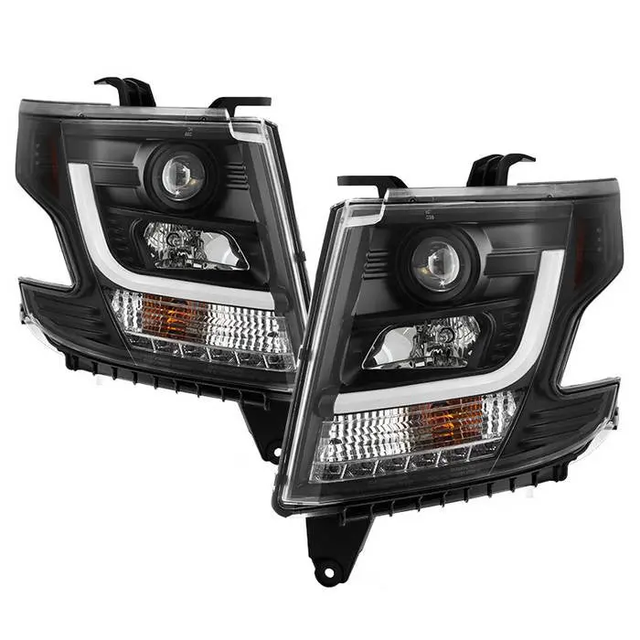 Spyder 15-20 Tahoe/Suburban Projector Headlights Led Black 1