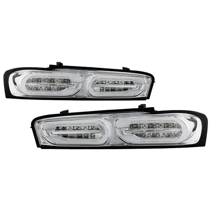 Spyder 16-18 Chevy Camaro Tail Lights Sequential Led Signal Chrome 1