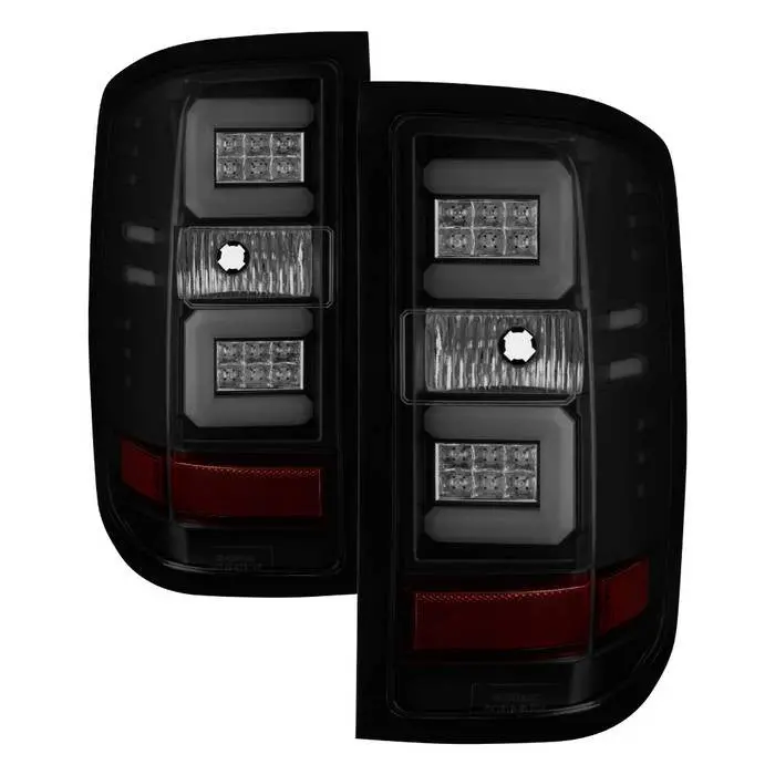 Spyder 16-18 Silverado 1500 2500Hd 3500Hd Tail Lights Led Bar Smoked 1