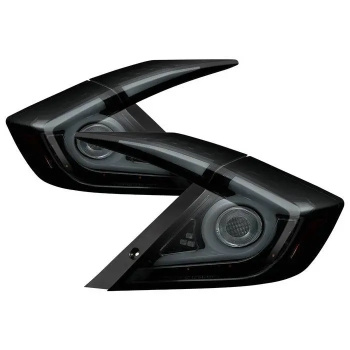 Spyder 16-19 Honda Civic 4Dr Tail Lights Led Bar Smoked 1