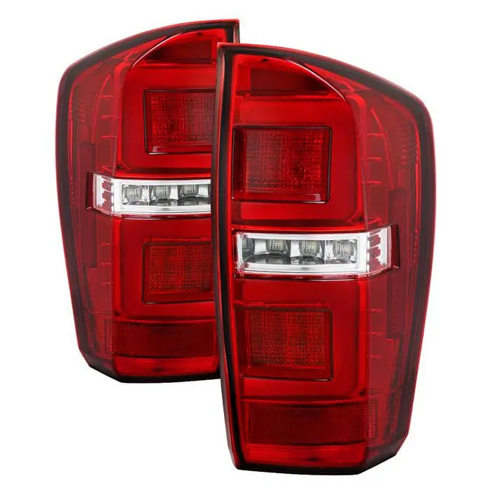 Spyder 16-19 Toyota Tacoma Led Tail Lights Red 1
