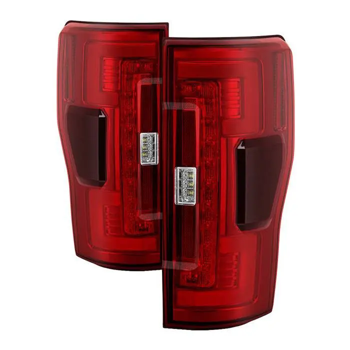 Spyder 17-18 Ford F-250 Super Duty Led Tail Lights Red Blind Spot 1