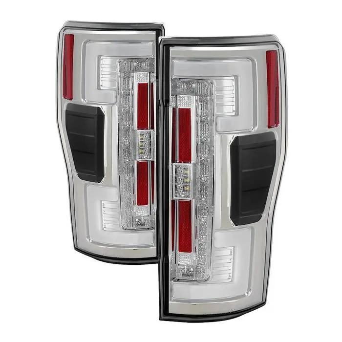 Spyder 17-18 Ford F250 Super Duty Led Tail Lights Chrome Halogen 1