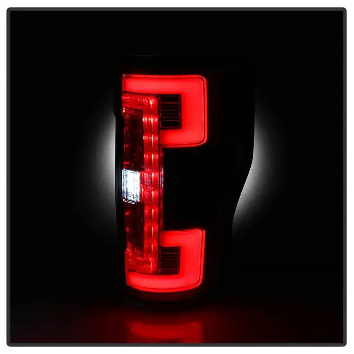 Spyder 17-18 Ford F250 Super Duty Led Tail Lights Red Halogen 2