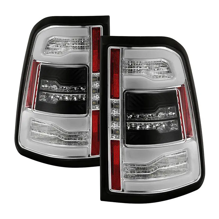 Spyder 19-20 Dodge Ram 1500 Sequential Led Tail Lights Chrome Halogen 1