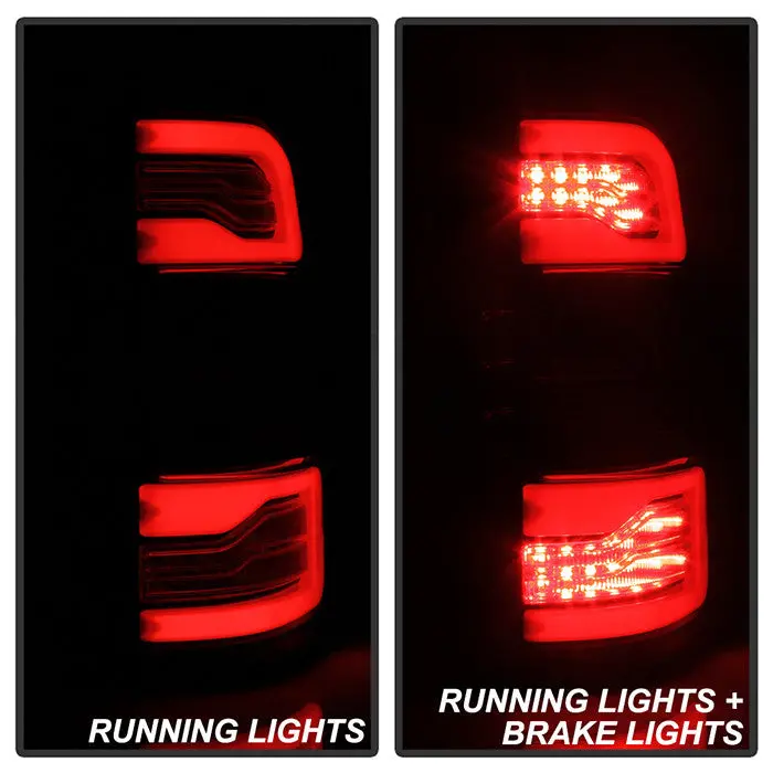 Spyder 19-20 Dodge Ram 1500 Sequential Led Tail Lights Chrome Halogen 2