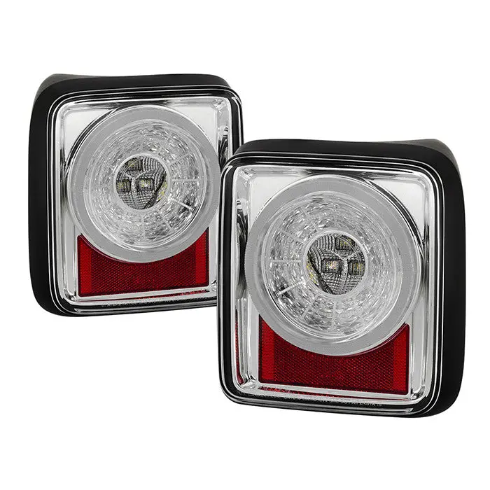 Spyder 19-20 Jeep Wrangler Full Led Sequential Tail Lights Chrome 1