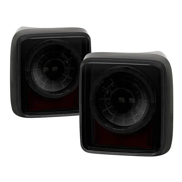 Spyder 19-20 Jeep Wrangler Full Led Sequential Tail Lights Smoked 1