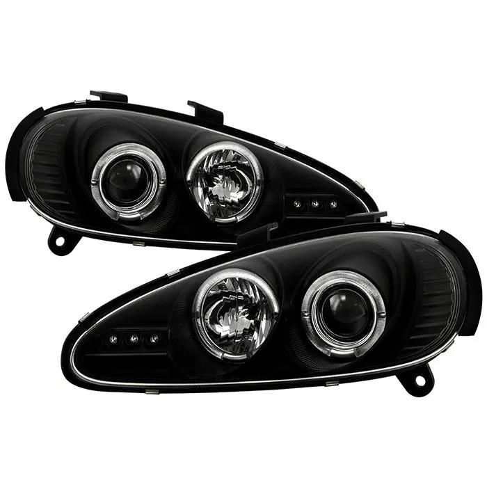 Spyder 92-96 Mazda Mx-3 Projector Headlights Black 1