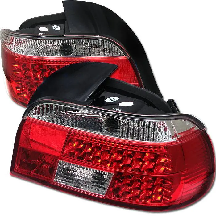 Spyder 97-00 Bmw 5-Series E39 Led Tail Lights Red 1