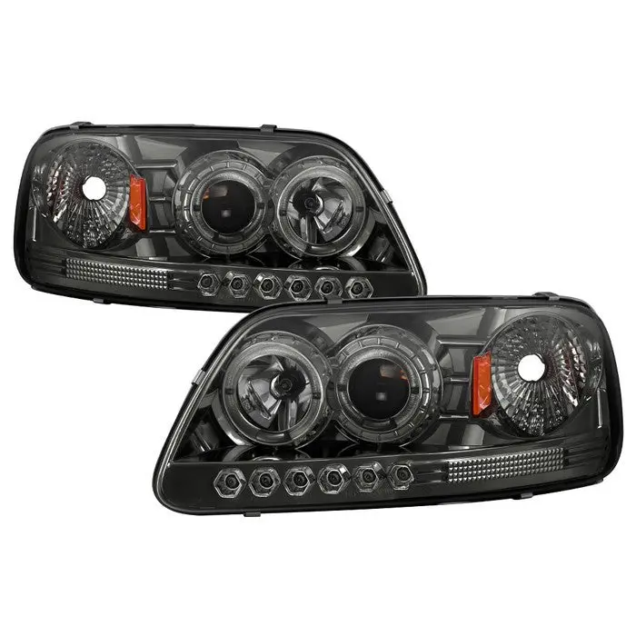 Spyder 97-02 Ford F150 Expedition Projector Headlights Smoked 1Pc 1