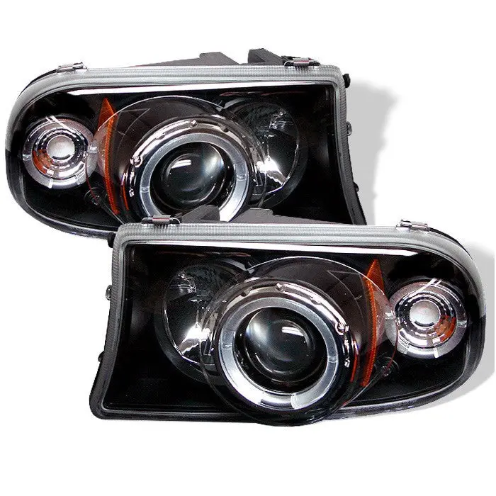 Spyder 97-04 Dodge Dakota Projector Headlights 1Pc Black 1