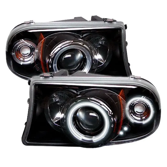 Spyder 97-04 Dodge Dakota Projector Headlights Ccfl 1Pc Black 1