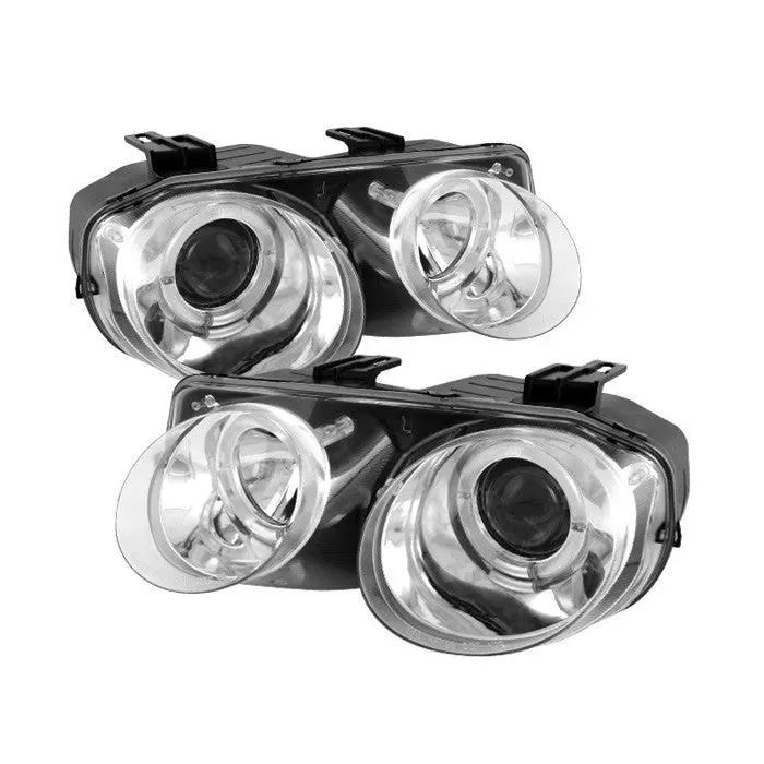 Spyder 98-01 Acura Integra Halo Projector Headlights Chrome 1